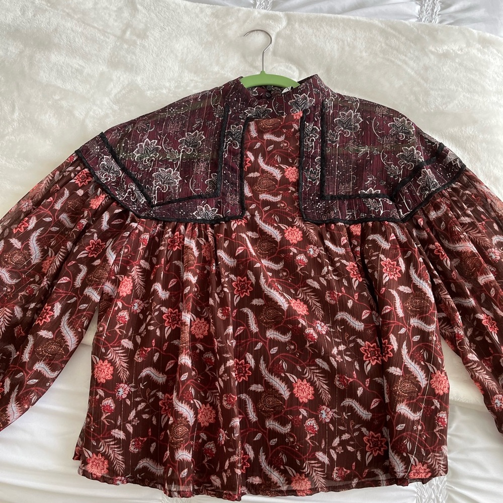 Patterned blouse from Zara